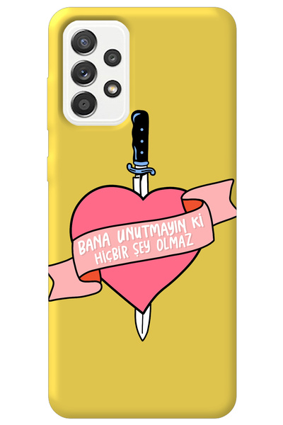 WANNA PROTECT Samsung Galaxy A72 Yellow Velvet Inside Don'T Forget Girl Power...