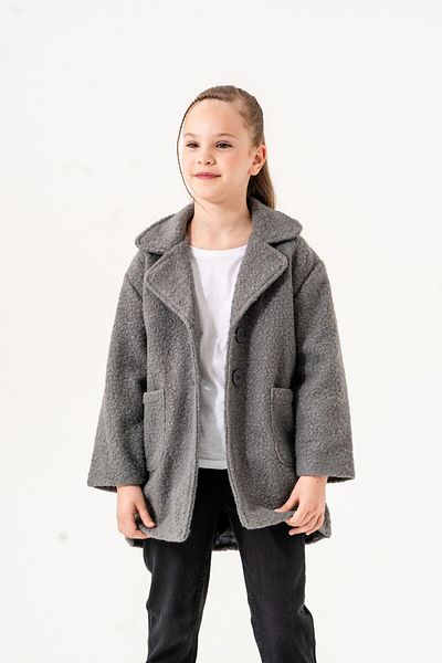 GİYİCEM ДЕТСКО ПАЛТО С БЛЕЙЗЪР ЗА МОМИЧЕТА ОТ БУКЛЕ