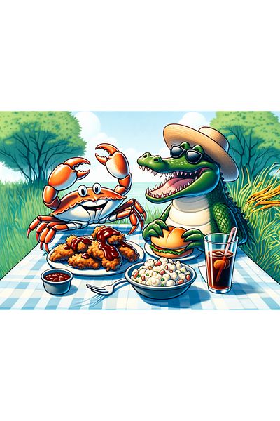Art Puzzle Art Children's Picnic Pleasure 50 Piece Puzzle
