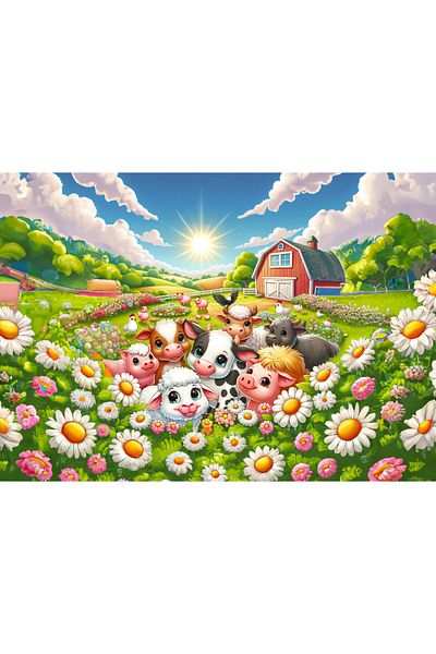 Art Puzzle Art Child Good Morning Photo 50 Piece Puzzle