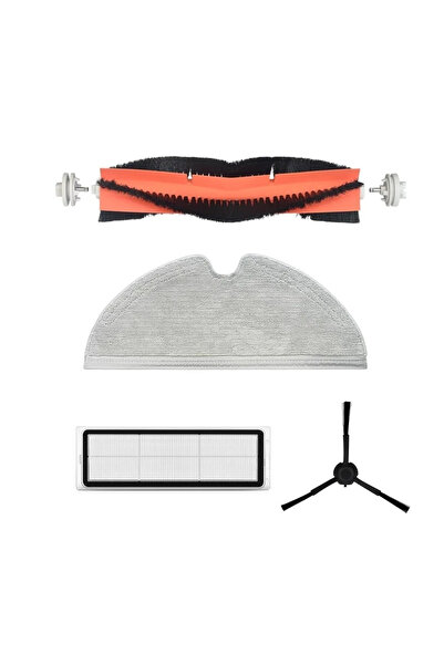 techpart Xiaomi Mop 2 Pro 3D - Set de perii și filtre de schimb compatibile (4 bucăți - Camera Detailed Global)