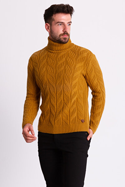 Mcr Πλεκτό Slim Fit Ολόσωμο Μάλλινο Ανδρικό Πουλόβερ Τούτεο - 11350.21K