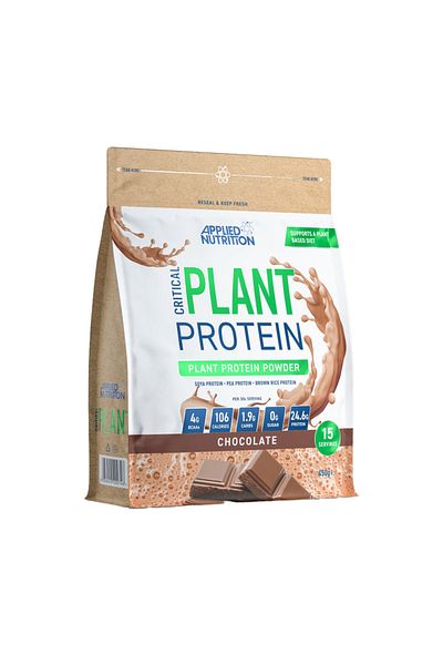 applied nutrition Critical Plant Protein, Chocolate, 450 GM