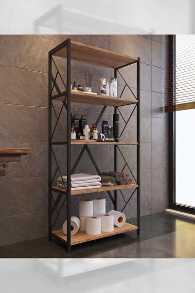 mormanya Moni Metal 5 Raflı Banyo Düzenleyici Raf Deterjan Havlu Rafı Havluluk 150 Cm