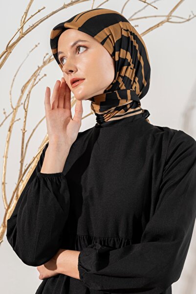 JAWEL Γυναικείο μαλακό κασκόλ με σχέδιο ζέβρα