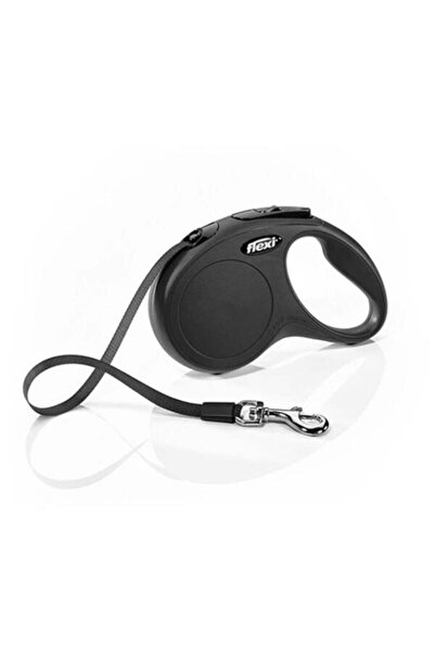 Flexi New Classic Şerit Otomatik Köpek Gezdirme Tasması Small Siyah 5 Mt - 235-102006s