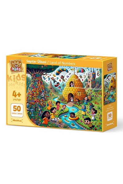 Art Puzzle Art Children's Land of Numbers 50 Piece Puzzle