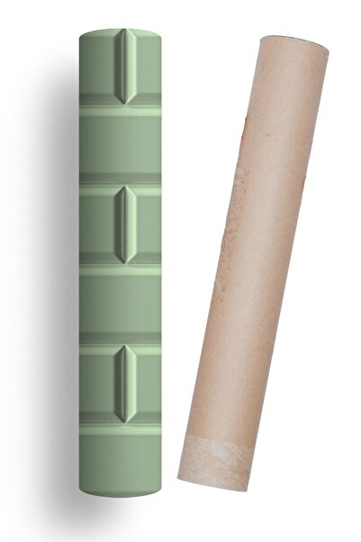 Bigaimaj Mutfak Tezgah Arası Folyo Mint Yeşil Fayans Taş Desen Kendinden Yapışkanlı 60cmx100cm