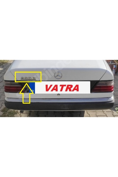 EDEXPORT W123-W124 200E Uyumlu 200E Çubuklu Krom Bagaj Yazısı