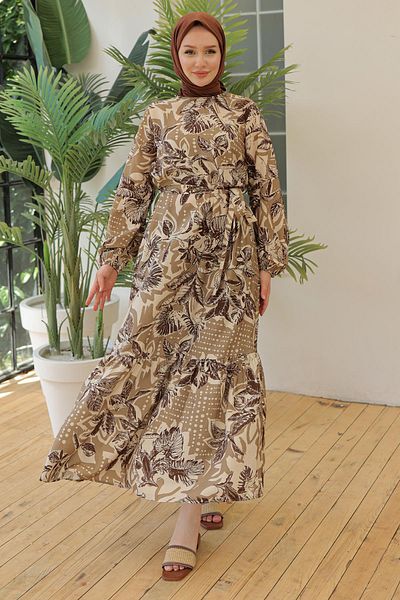 Armine TREND Brown Dress - 24yt932 Model