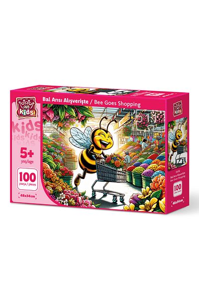 Art Puzzle Art Child Honey Bee Shopping 100 Piece Puzzle