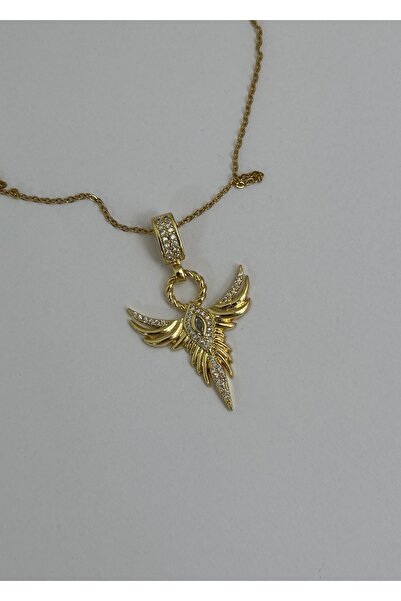 KİLİGİSTANBUL ÇELİK BEYAZ ZİRKON TAŞLI KOLYE