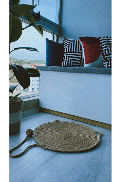 HLS ATÖLYE Kedi Paspası,kedi Mama Paspası,kedi Tırmalama Halısı 50x50