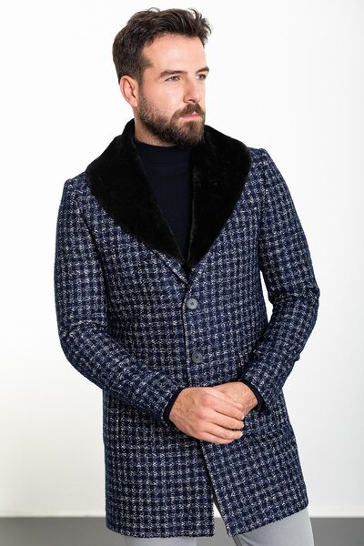 Mcr Γούνινο παλτό γιακά