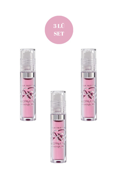 Golden Rose Roll On Lipgloss No:01 Strawberry 3LÜ Meyveli Dudak Parlatıcısı