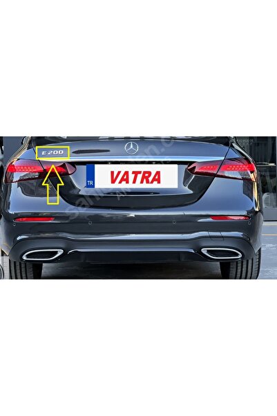 EDEXPORT W213 E200 Uyumlu E200 Krom Bagaj Yazısı 3M 3D ABS_