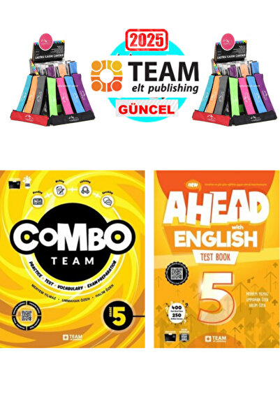 Team Elt Publishing Ahead with English 5 Test Book + Combo +Polo Kalemlik Hediyeli