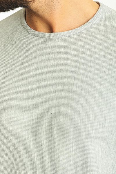Mcr Slim Fit Long Sleeve Crew Neck Men's T-Shirt Gray - 36679.21K