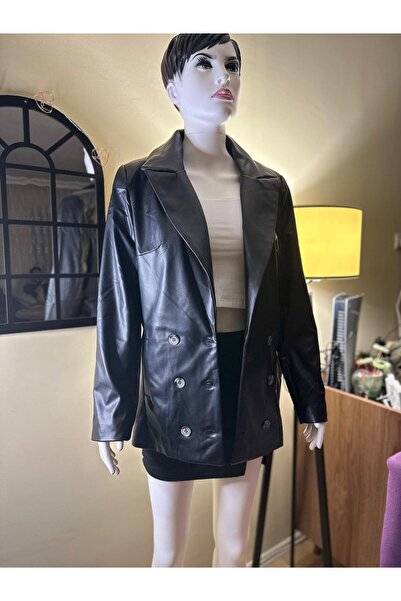 MADAM PARLA Kadın Deri Blazer Ceket