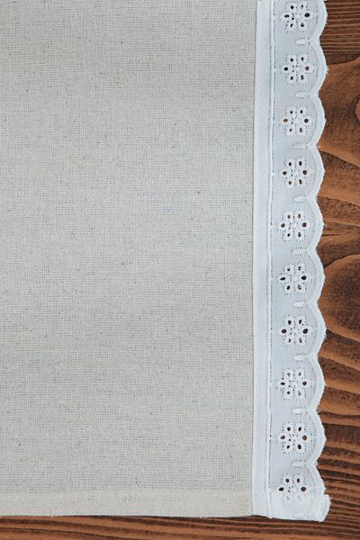 cotton maison Runner Scalloped Plaid Retro 40x110 cm