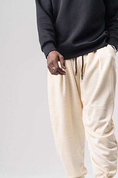 go gang own Πλισέ φαρδύ φαρδύ με φουσκωτή μέση και ελαστικά πόδια