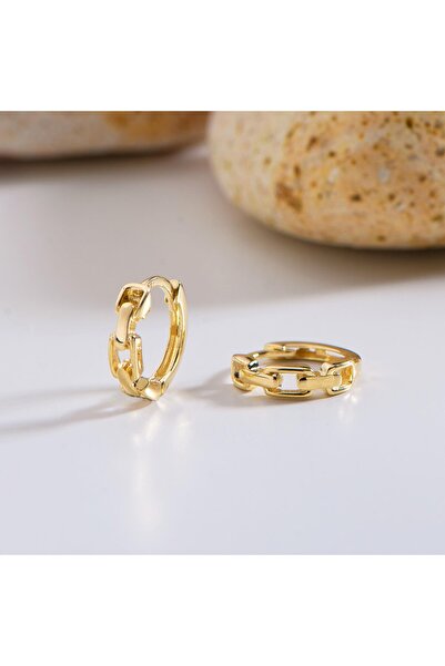 GOLDKUPE 14 Ayar Modern Halka Altın Küpe 1,09 gr