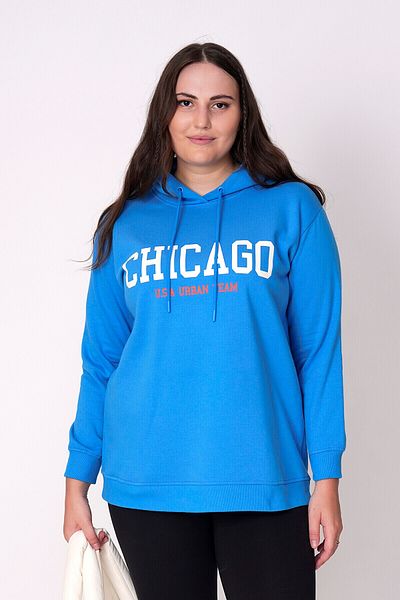 Büyük Moda ΦΟύτερ με κουκούλα CHICAGO PRINTED