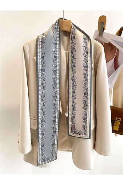 ElevaGlam Gray Patterned Special Scarves