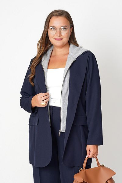 Büyük Moda Hooded and Cardigan Blazer