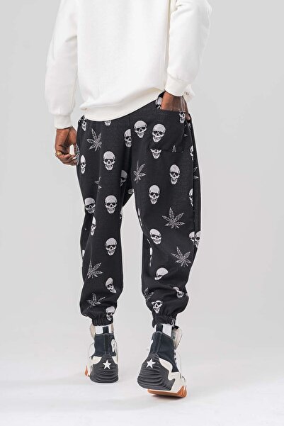 go gang own Mari Elastic Waist and Leg Pleated Baggy Shalwar