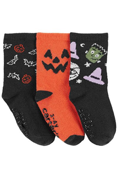 Carter's مجموعة جوارب للأطفال الصغار لعيد الهالوين مكونة من 3 قطع