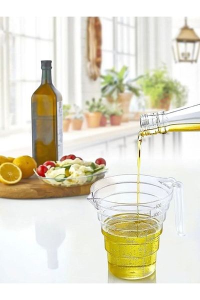 Viyalente Plastlife 500 ml Crystal Measuring Cup - Kp-141
