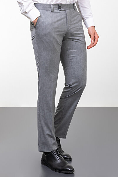 Mcr Düz Super Slim Fit Erkek Pantolon Gri - 38213.23K