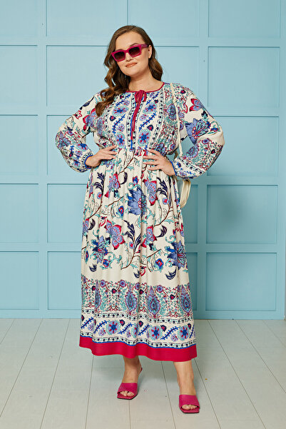 Büyük Moda ΜΑΚΡΥ ΦΟΡΕΜΑ ΜΕ ΣΧΕΔΙΟ