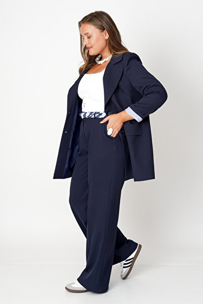 Büyük Moda Curved Sleeve Blazer Jacket