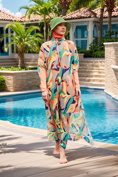 Marina Desenli Pareo Kaftan P2409