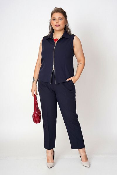 Büyük Moda Stylish Vest with Double Zipper