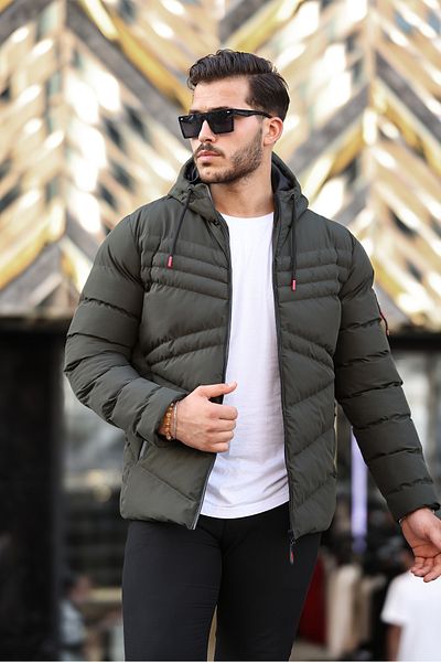 Boymen Water And Windproof Men's Hooded Winter Coat Puffer Coat