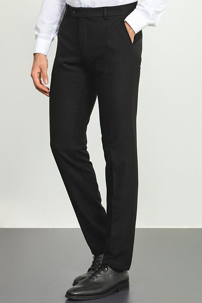 Mcr Straight Slim Fit Classic Men's Trousers Black - 38028.21K