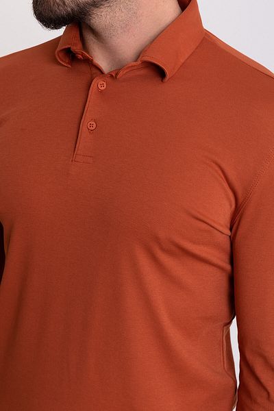 Mcr Plain Slim Fit Long Sleeve Polo Neck Men's T-Shirt Tile - 36672.21K