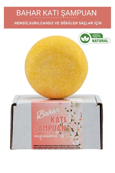 NaturaMisse Katı Şampuan Bahar Keratin Besleyici Onarıcı Dökülme Karşıtı Kuru Normal Saç Şampuanı