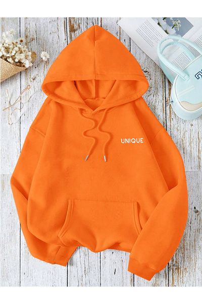 Revasser Unisex Ανδρικά/Γυναικεία Φούτερ με κουκούλα UNICA πολύχρωμη ειδική στάμπα από βαμβάκι