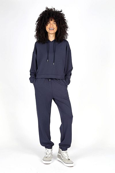 Lee Cooper Дамски суитшърт с качулка в тъмносин цвят Nile
