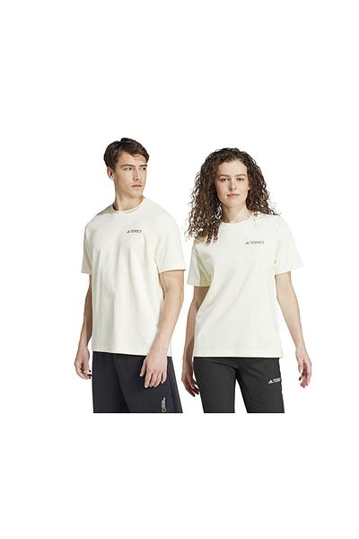 adidas Unisex Beige Casual T-Shirt - Ng U Aerordy T, IX5614