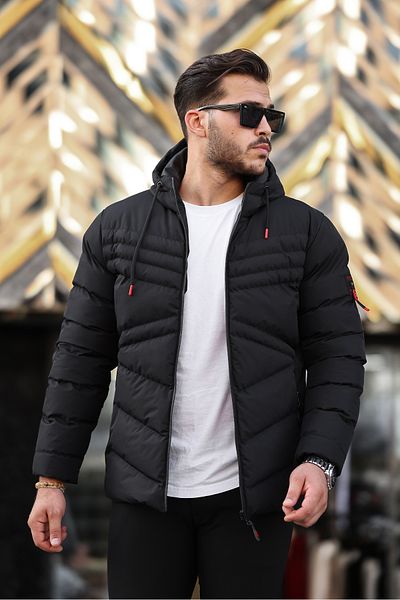 Boymen Water And Windproof Men's Hooded Winter Coat Puffer Coat