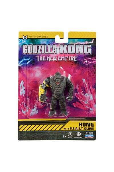 Giochi Presiozi Godzilla X Kong Mini Figure - 8 Cm, B.E.A.S.T. Glove Iconic Movie Character, 4+ Years