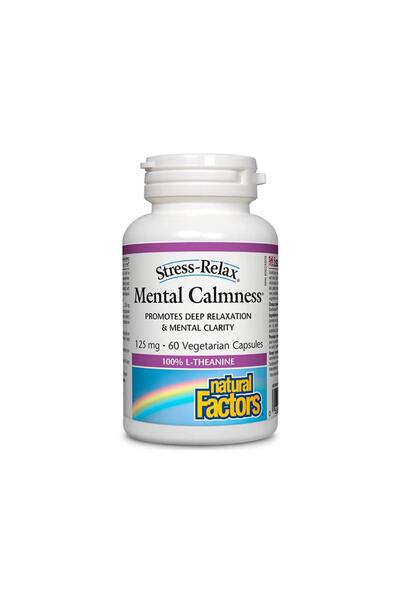 Natural Factors الهدوء العقلي، 125 ملجم، 60 كبسولة نباتية