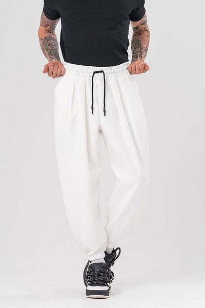 go gang own Toji Pleated Baggy Shawl with Elastic Waist and Legs