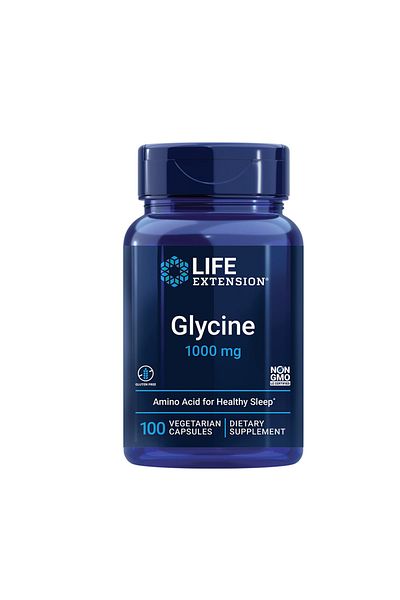 Life Extension Glycine, 100 Veggie Capsules, 1000 mg