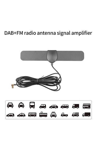 Choice For JVC Kenwood Sony Alpine 1pc Universal Car Radio Stereo Glass Amplified DAB Aerial Plug & Play...